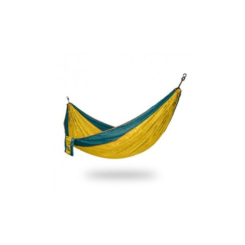 Hamac parachute double jaune et vert