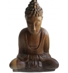 Bouddha tibétain bois