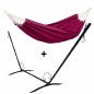 Support fer forgé avec hamac double Brésil violet