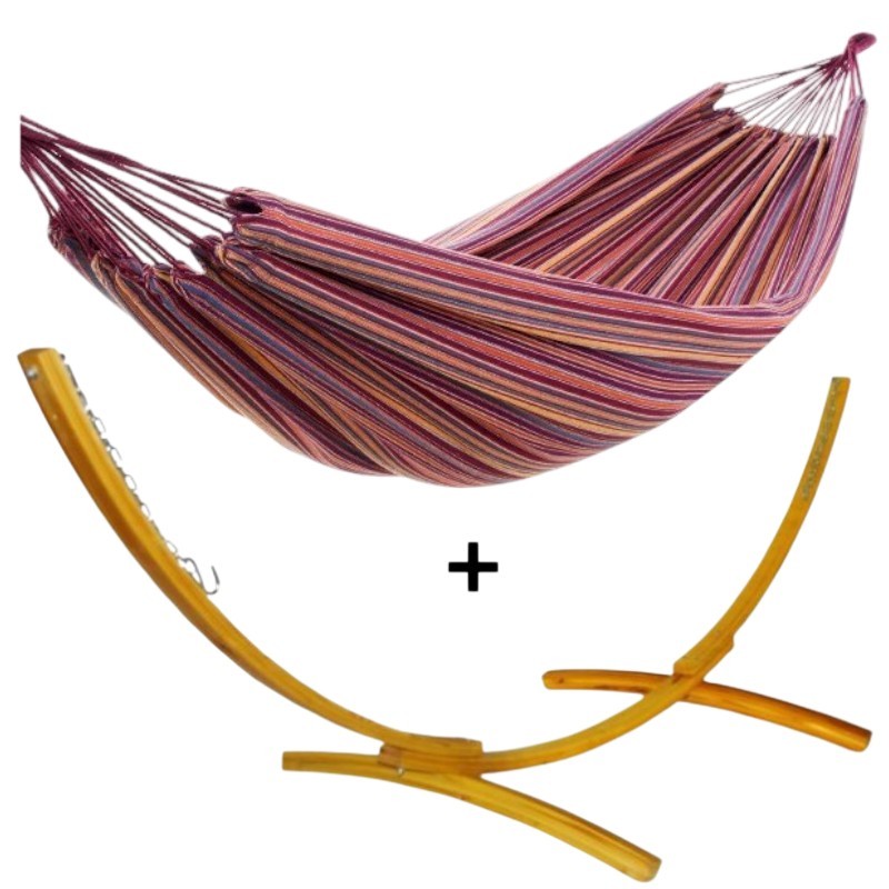 Ensemble support bois avec hamac junior Monaco