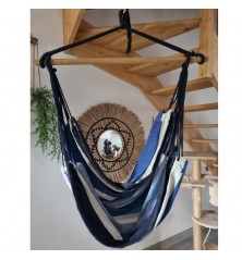 Hamac chaise geant Saint Malo bleu