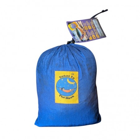 Hamac Ticket to the moon bleu vert