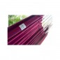 Hamac double Brésil bordeaux sur support en bois