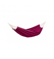 support bois mélèze avec hamac double Brésil bordeaux