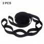 Sangles d'accroche 2 pièces noires pour hamac
