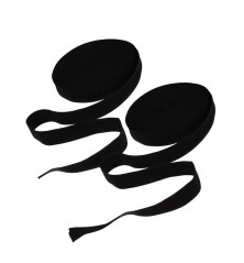 Sangles d'accroche 2 pièces noires pour hamac