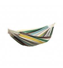 Hamac simple Eymet sur support double en bois