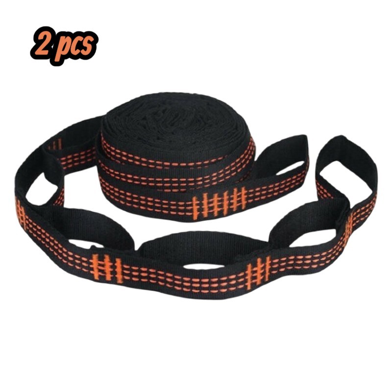 Des sangles d'accroche hamac orange