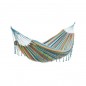 Hamac frange Dortmund avec support double en bois Hamac frange Dortmund avec support double en bois