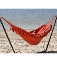 Hamac duo a Pompons orange