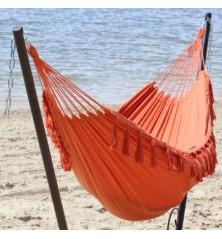 Hamacs duo a Pompons orange