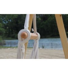 détails Hamac chaise Mexique écru