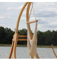 Hamac chaise filet écru