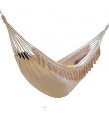 Hamac pompons écru