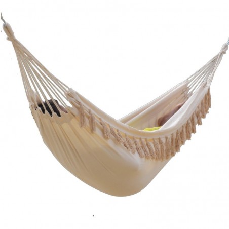 Hamac pompons écru