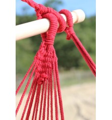 tissu Hamac chaise géant Martinique rouge