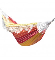 Hamac franges duo jaune orange