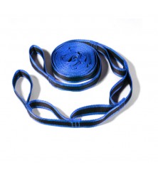 Sangle d'accroche noire et bleue pour hamac