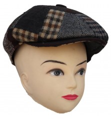 Béret casquette Herman patchwork