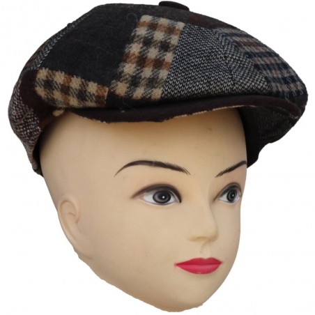 Béret casquette Herman patchwork