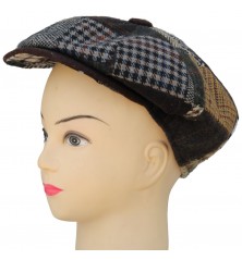 Béret casquette Herman patchwork