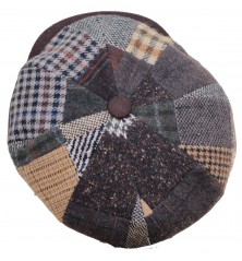 Béret casquette Herman patchwork authentique