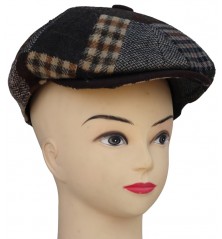 Béret casquette Herman patchwork luxe