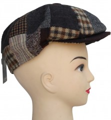 Béret casquette Herman patchwork