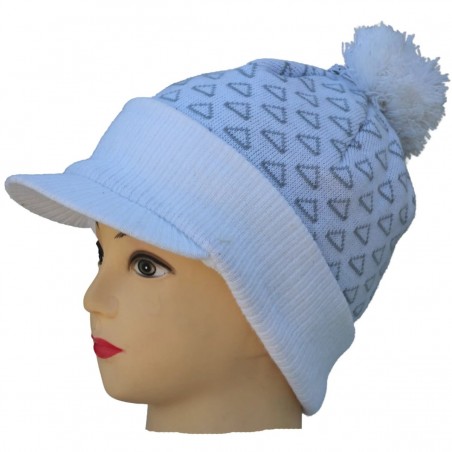 Bonnet casquette blanc herman