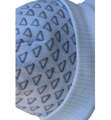 Bonnet casquette blanc herman détails