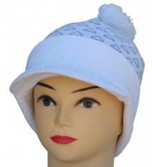 Bonnet casquette blanc herman