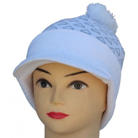 Bonnet casquette blanc herman