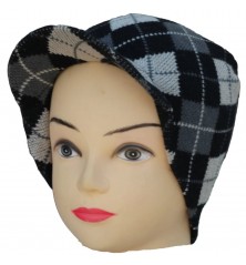 bonnet casquette à Carreaux