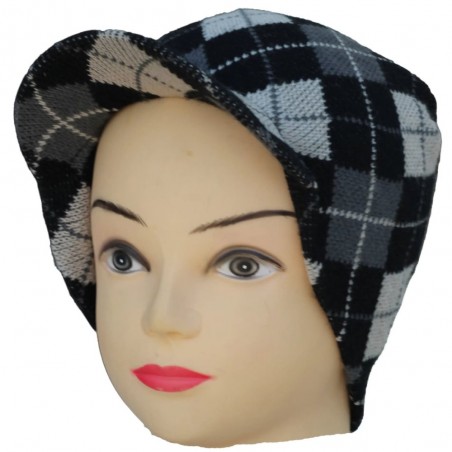 bonnet casquette à Carreaux