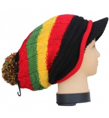 Bonnet rasta snowboard style reggae