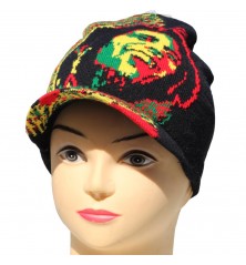 Bonnet rasta épais Bob Marley