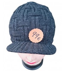 Casquette entremêlé noir