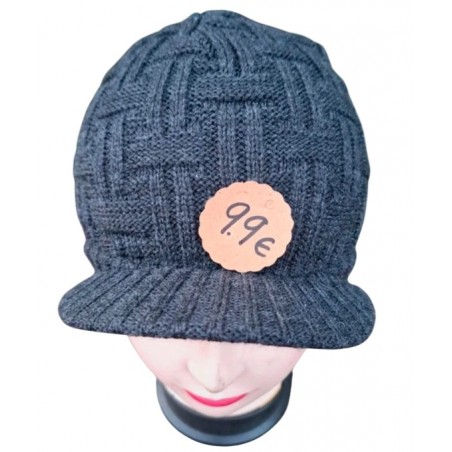 Casquette entremêlé noir