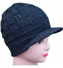 Casquette entremêlé noir