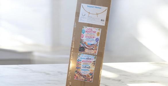 message personnalisé cadeau hamac